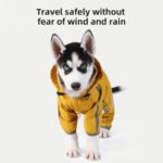 Dog Raincoat With Reflective, Waterproof Dog Rain Jacket With Hood, Leash Hole, Reflective Strap For Small Medium Dogs, Lightweight Puppy Clothes