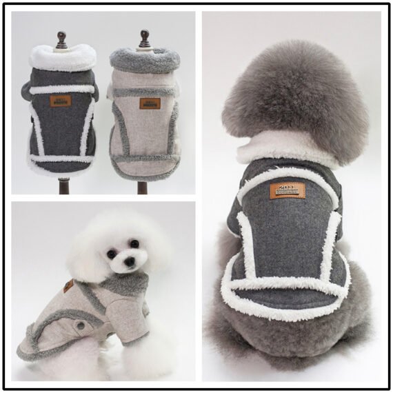 Pet Two-leg Fleece-lined Personalized Warm Keeping Dog Clothes