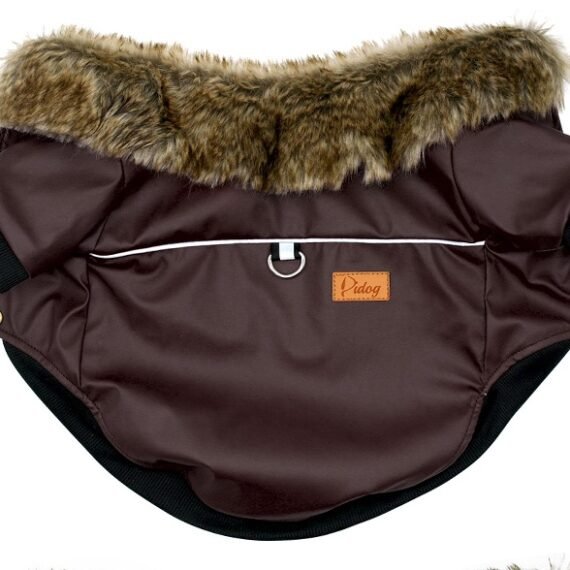 Dog clothes leather jacket