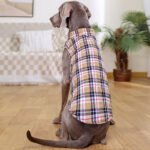 Winter Pet Dog Clothes Heavy Cotton Pet Clothes Jacket Plaid Zipper Down Jacket Pets Supplies